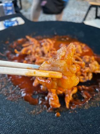 [닭집아들 신제품] 직화무뼈국물닭발 & 직화로제무뼈닭발 — 5점을 준 리뷰어가 2023년 5월 올린 사용 사진