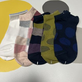 [사이즈가 있는 양말 필로이] 여자 스니커즈 발목 양말 5족 세트【 S, M, L, 】3가지 사이즈 — 5점을 준 리뷰어가 2022년 7월 올린 사용 사진