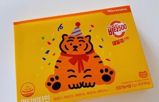 광동제약 [광동] 비타500데일리스틱 70포X2개 + 뚱랑이엽서 + 쇼핑백 증정 — 5점을 준 리뷰어가 2022년 10월 올린 사용 사진