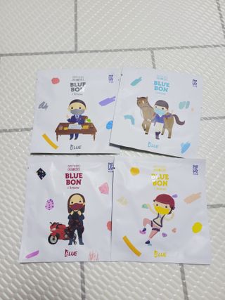 [블루 본 아이노우] 유아용 컬러마스크 40 PCS SET 2중 택 1 — 5점을 준 리뷰어가 2021년 4월 올린 사용 사진