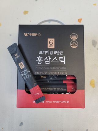 [푸름웰니스] 프리미엄 6년근 홍삼스틱 3mg x 100포 — 3.5점을 준 리뷰어가 2022년 3월 올린 사용 사진