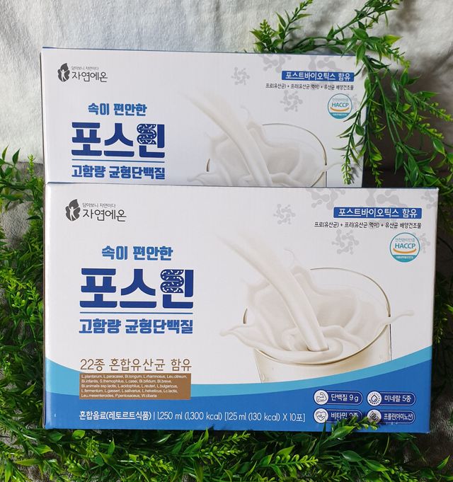 자연에온 마시는 프로틴 고함량 균형단백질 음료 포스틴 125ml 10개입 1BOX 리뷰 사진