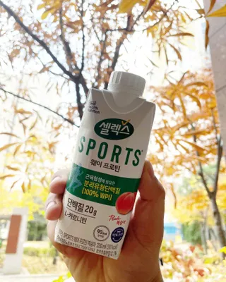 셀렉스스포츠 셀렉스 스포츠 웨이 프로틴 복숭아_ 330ml x 12팩 — 5점을 준 리뷰어가 2021년 11월 올린 사용 사진