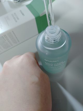 아르비엔 마일드케어 비건 시카세럼 — 4.5점을 준 리뷰어가 2021년 2월 올린 사용 사진
