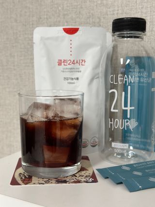 클린24시간 1BOX(5포) + 전용보틀(500ml) — 5점을 준 리뷰어가 2023년 6월 올린 사용 사진