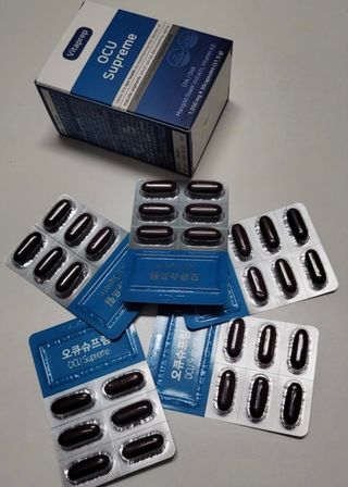 뉴트리션팩토리 비타프렙 오큐슈프림 루테인 오메가3 1050mg — 5점을 준 리뷰어가 2021년 6월 올린 사용 사진