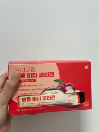 소담스퀘어 상암 [애플트리] 프리미엄 애플 비타 콜라겐 — 5점을 준 리뷰어가 2022년 12월 올린 사용 사진