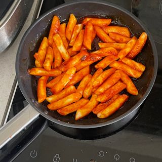 [푸딩팩토리] 떡볶이 베스트 2종_옛날 국물떡볶이 570g / 할매 기름 떡볶이  570g — 5점을 준 리뷰어가 2022년 5월 올린 사용 사진