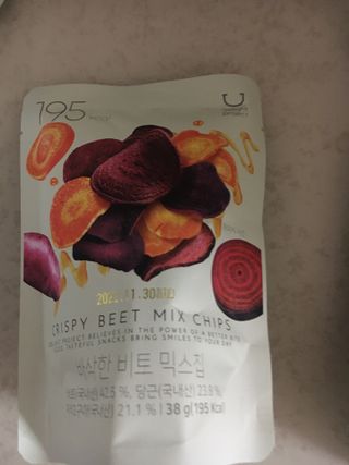 딜라이트 프로젝트 원물칩 2종 6ea(비트 믹스칩, 단호박 믹스칩) — 5점을 준 리뷰어가 2022년 4월 올린 사용 사진