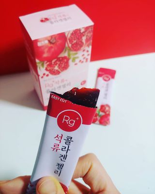 함초록 Rg+ 석류콜라겐젤리 — 5점을 준 리뷰어가 2021년 3월 올린 사용 사진