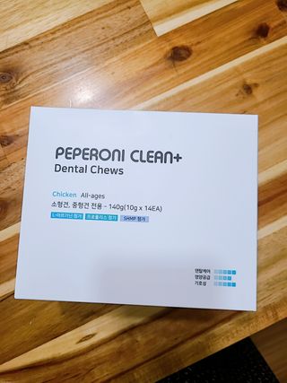 페페로니 클린플러스 덴탈치킨껌 10g x 14p — 5점을 준 리뷰어가 2021년 7월 올린 사용 사진