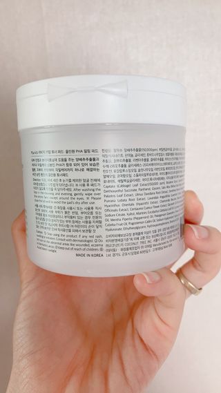 키노닉스 양배추 카밍 진정 토너패드 — 5점을 준 리뷰어가 2021년 7월 올린 사용 사진