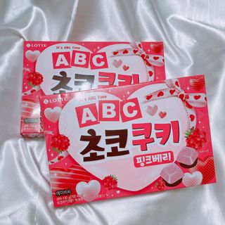 롯데제과 ABC초코쿠키 핑크베리 — 3.5점을 준 리뷰어가 2021년 2월 올린 사용 사진