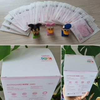 애니가드키즈 라이트 소형 5컬러 각 10매입 [크리미베이지, 코튼핑크, 블루레이크, 페일로즈, 민트그린] — 5점을 준 리뷰어가 2022년 6월 올린 사용 사진