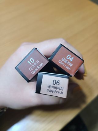 [씨스터앤] 봄맞이 아이메이크업 추천! 로지세트 (아이펜슬 04 글램라떼 + 06 베이비피치 + 10 다크로즈) — 5점을 준 리뷰어가 2022년 3월 올린 사용 사진