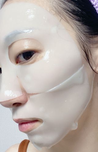 [올리브영] 웰더마 시카 트리트먼트 리페어 피팅 마스크팩 4매 — 5점을 준 리뷰어가 2025년 7월 올린 사용 사진