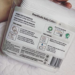 디어엘로디 프리미엄 유기농 베이비 솜티슈 40매 3 + 1 PACK — 4점을 준 리뷰어가 2021년 2월 올린 사용 사진