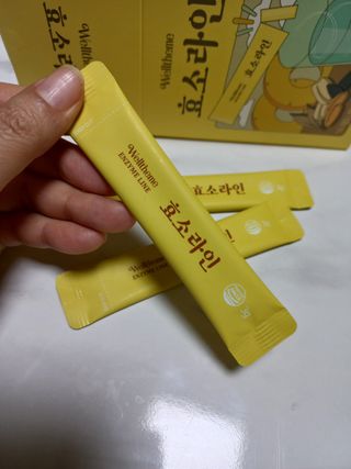 목 넘김이 편한 곡물발효효소 웰테므 효소라인 — 3점을 준 리뷰어가 2023년 1월 올린 사용 사진