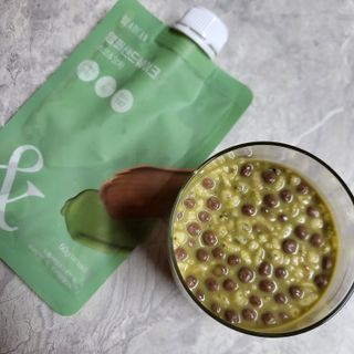 [뷰캔] 건강한 식사대용 앰퍼샌드 단백질 쉐이크 초코&말차 50g — 5점을 준 리뷰어가 2022년 6월 올린 사용 사진