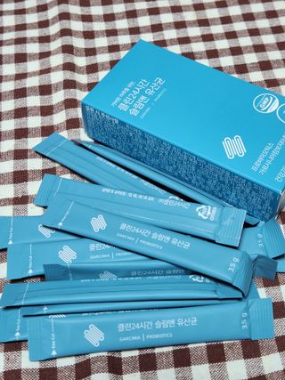 클린24시간 슬림앤유산균 1박스 (3.5g X 15포) — 5점을 준 리뷰어가 2022년 12월 올린 사용 사진