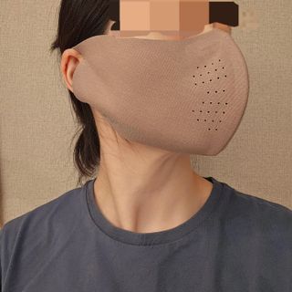 [AVAVE] 어베이브 페이스히트 스포츠 골프 방한 페이스 마스크 — 5점을 준 리뷰어가 2024년 1월 올린 사용 사진
