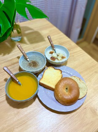 밀프로젝트 [1분조리]NO밀가루 속 편한 한끼 정착템!꾸덕 캐슈넛수프 — 3.5점을 준 리뷰어가 2023년 10월 올린 사용 사진