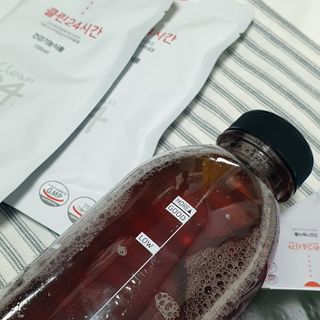 클린24시간 1BOX(5포) + 전용보틀(500ml) — 5점을 준 리뷰어가 2023년 1월 올린 사용 사진