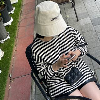 [스테이피플] STAYPEOPLE BUCKET HAT (IVORY) — 5점을 준 리뷰어가 2022년 9월 올린 사용 사진