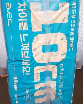 아베크 펫 와이드 프리미엄 중형 애견 강아지 배변 패드 54매 1팩 45g — 5점을 준 리뷰어가 2021년 7월 올린 사용 사진