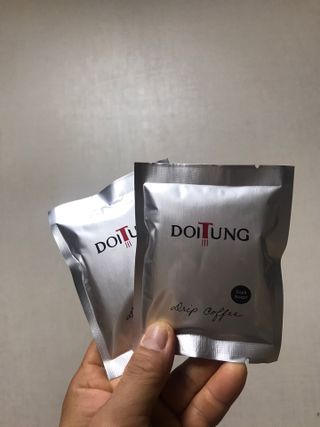 도이퉁 드립백 커피 60g 다크로스트 미디움로스트 — 5점을 준 리뷰어가 2021년 3월 올린 사용 사진