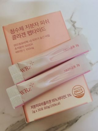 방방곳곳 청수체 콜라겐 — 5점을 준 리뷰어가 2022년 4월 올린 사용 사진