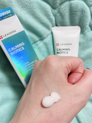 리더스코스메틱 리더스 카밍 바이오틱스 크림 마스크 — 5점을 준 리뷰어가 2021년 2월 올린 사용 사진