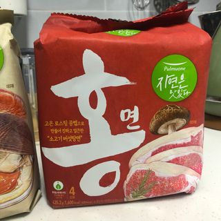 [풀무원] 자연은맛있다 정면, 백면, 홍면  세트 — 5점을 준 리뷰어가 2021년 4월 올린 사용 사진