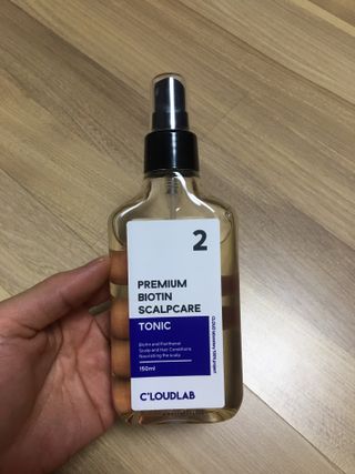 클라우드랩 프리미엄 비오틴 스칼프 케어 토닉 — 5점을 준 리뷰어가 2021년 5월 올린 사용 사진