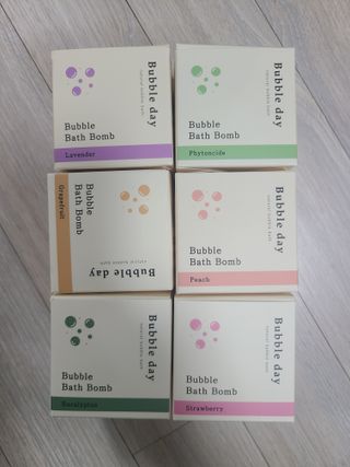 버블데이 배쓰밤 거품입욕제 버블바 6종 — 5점을 준 리뷰어가 2021년 8월 올린 사용 사진