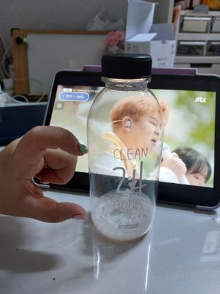 클린24시간 1BOX(5포) + 전용보틀(500ml) — 5점을 준 리뷰어가 2023년 7월 올린 사용 사진