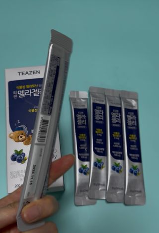 [티젠] 식물성 멜라토닌 함유 멜라티 & 멜라젤리 — 5점을 준 리뷰어가 2025년 6월 올린 사용 사진