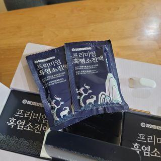 참앤들황토농원 국내산 흑염소를 정성스럽게 담은, 프리미엄 흑염소 진액 70ml x 30포 1박스 — 5점을 준 리뷰어가 2023년 1월 올린 사용 사진