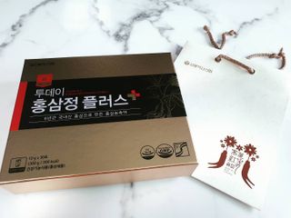 서울약사신협_투데이홍삼정플러스스틱_10g x 30포 — 5점을 준 리뷰어가 2021년 5월 올린 사용 사진