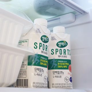 셀렉스스포츠 셀렉스 스포츠 웨이 프로틴 복숭아_ 330ml x 12팩 — 5점을 준 리뷰어가 2021년 10월 올린 사용 사진