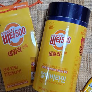 광동생활건강 프리 [광동] VB와 VC를 함유한 멀티 비타민 비타 500 데일리 스틱 180포 — 5점을 준 리뷰어가 2022년 6월 올린 사용 사진