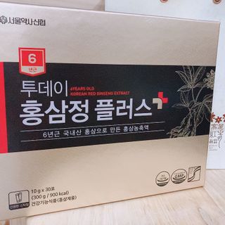 서울약사신협_투데이홍삼정플러스스틱_10g x 30포 — 5점을 준 리뷰어가 2021년 2월 올린 사용 사진