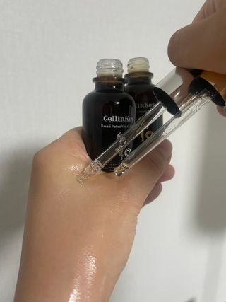 코매료 셀인키 리바이탈 퍼펙트 세럼 2종(천연오일100프로+순수비타민c150,000ppm) — 4.5점을 준 리뷰어가 2024년 2월 올린 사용 사진