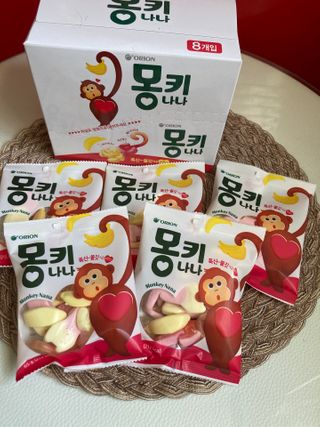 폭신 쫄깃 식감 로맨스, 몽키나나 젤리 8봉지 — 5점을 준 리뷰어가 2021년 2월 올린 사용 사진
