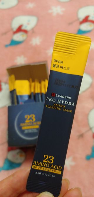 리더스코스메틱 리더스 프로 하이드라 아미노 슬리핑 마스크 — 5점을 준 리뷰어가 2021년 1월 올린 사용 사진