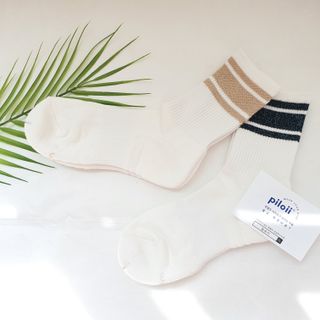 [사이즈가 있는 양말 필로이] 여자 골프 스포츠 중목 양말 2족 세트【 S, M, L 】3가지 사이즈 — 5점을 준 리뷰어가 2022년 9월 올린 사용 사진