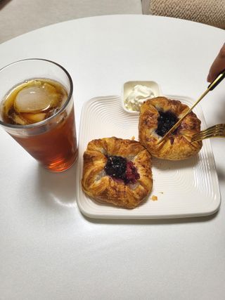 서브큐 메테뭉크 블루베리 크라운 냉동생지 (소포장) — 5점을 준 리뷰어가 2022년 6월 올린 사용 사진