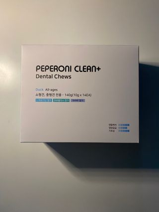 페페로니 클린플러스 덴탈오리껌 10g x 14p — 5점을 준 리뷰어가 2021년 7월 올린 사용 사진