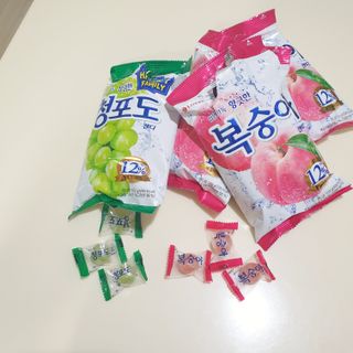 청포도캔디 복숭아캔디 — 4점을 준 리뷰어가 2022년 11월 올린 사용 사진