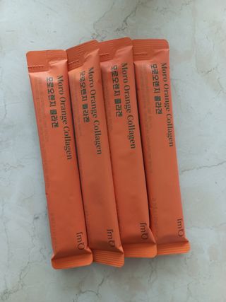 아임오 모로오렌지 콜라겐 1box (14포) — 4.5점을 준 리뷰어가 2023년 2월 올린 사용 사진